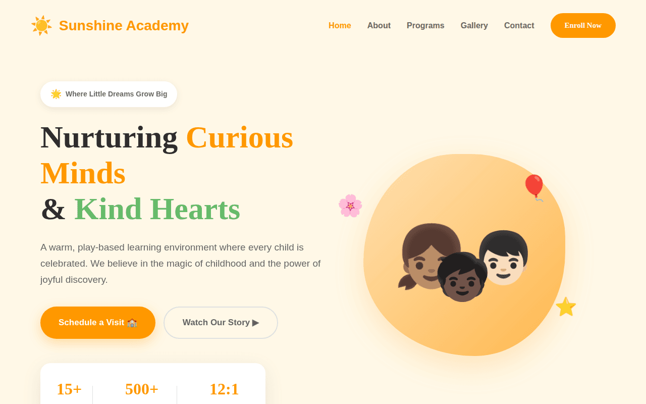 Early Childhood theme preview